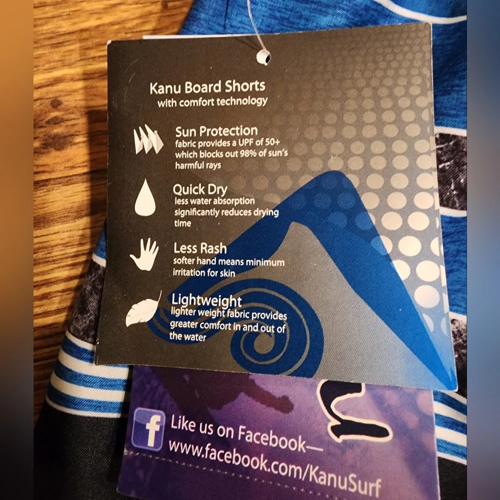 NWT Kanu Surf Men's Swim Trunks Size XXL Kanu Board Shorts